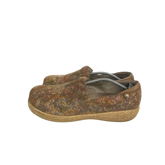 Alegria Keli kel-678 womens Size 44 (12.5-13) Zigzag Pattern Leather Shoes - Picture 3 of 8